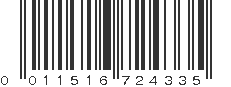 UPC 011516724335