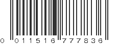 UPC 011516777836