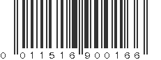 UPC 011516900166