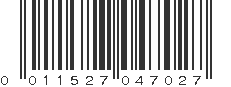 UPC 011527047027