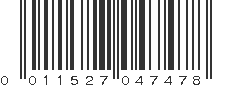 UPC 011527047478