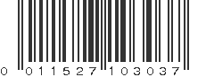 UPC 011527103037