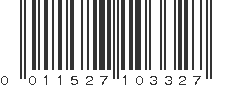 UPC 011527103327