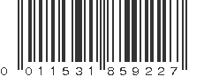 UPC 011531859227