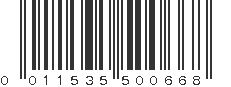 UPC 011535500668