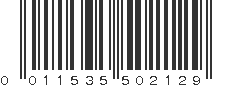 UPC 011535502129