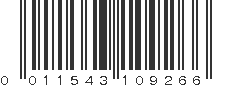 UPC 011543109266