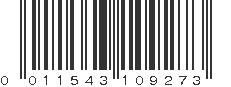 UPC 011543109273