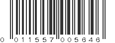 UPC 011557005646