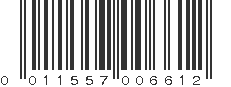 UPC 011557006612