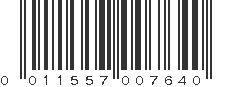 UPC 011557007640