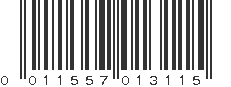 UPC 011557013115