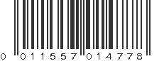 UPC 011557014778