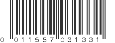 UPC 011557031331