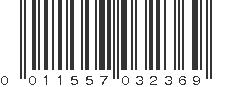 UPC 011557032369