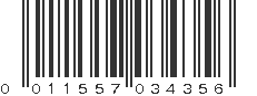 UPC 011557034356