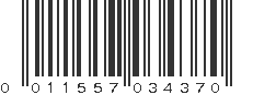 UPC 011557034370