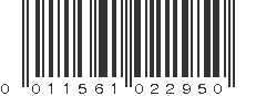 UPC 011561022950