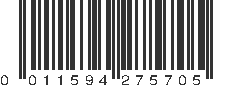 UPC 011594275705