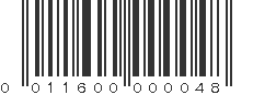 UPC 011600000048