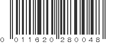 UPC 011620280048