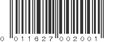 UPC 011627002001