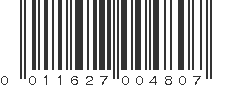 UPC 011627004807