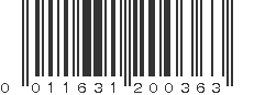 UPC 011631200363