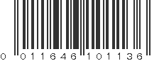 UPC 011646101136