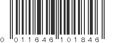 UPC 011646101846