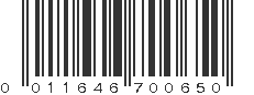 UPC 011646700650