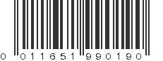 UPC 011651990190