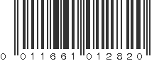 UPC 011661012820