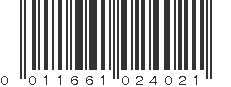 UPC 011661024021