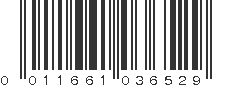 UPC 011661036529