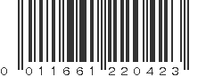 UPC 011661220423