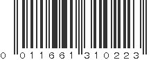 UPC 011661310223