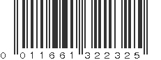 UPC 011661322325