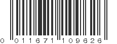 UPC 011671109626