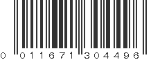 UPC 011671304496