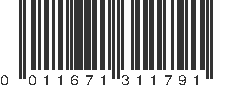 UPC 011671311791