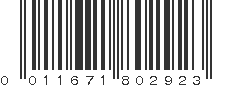 UPC 011671802923