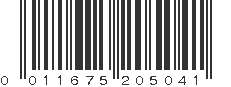 UPC 011675205041