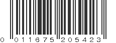 UPC 011675205423