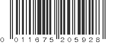 UPC 011675205928