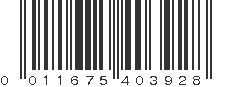 UPC 011675403928