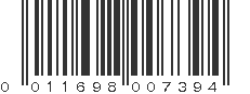 UPC 011698007394