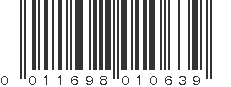 UPC 011698010639