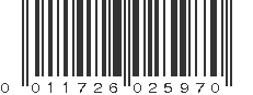 UPC 011726025970