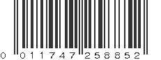 UPC 011747258852